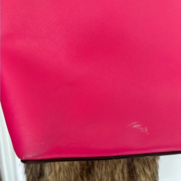 kate spade Hot Pink Bow Saffiano Tote - Picture 8 of 16